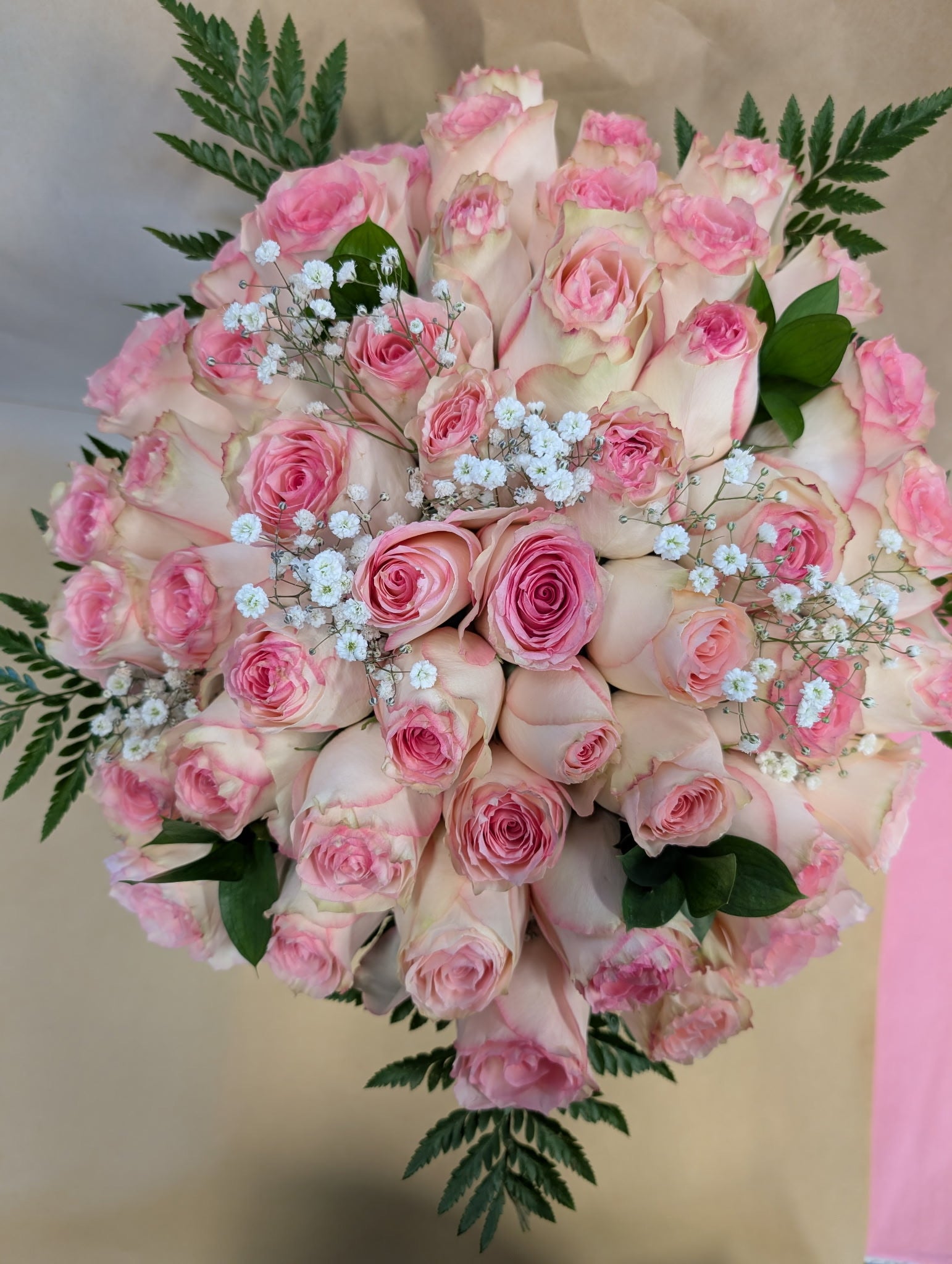 Three Dozen Long Stem Pink Roses Florist.ca