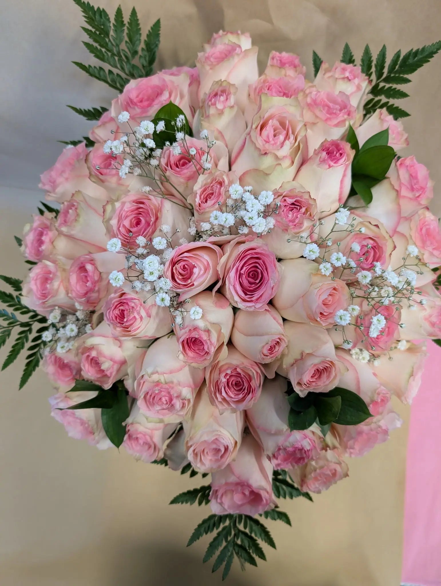 Three Dozen Long Stem Pink Roses Florist.ca