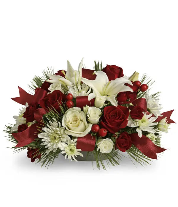 Holiday Lilies floral arrangement