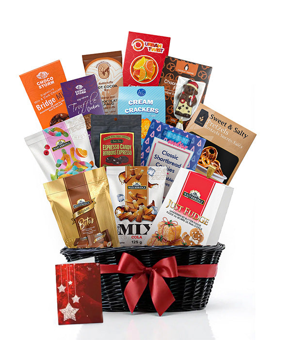 Holiday Tradition IV gift basket with assorted treats