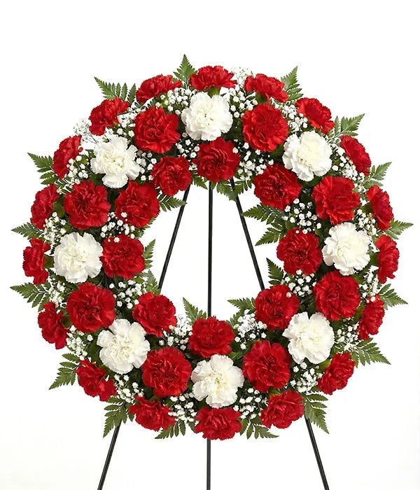 Red and White Wreath Florist.ca