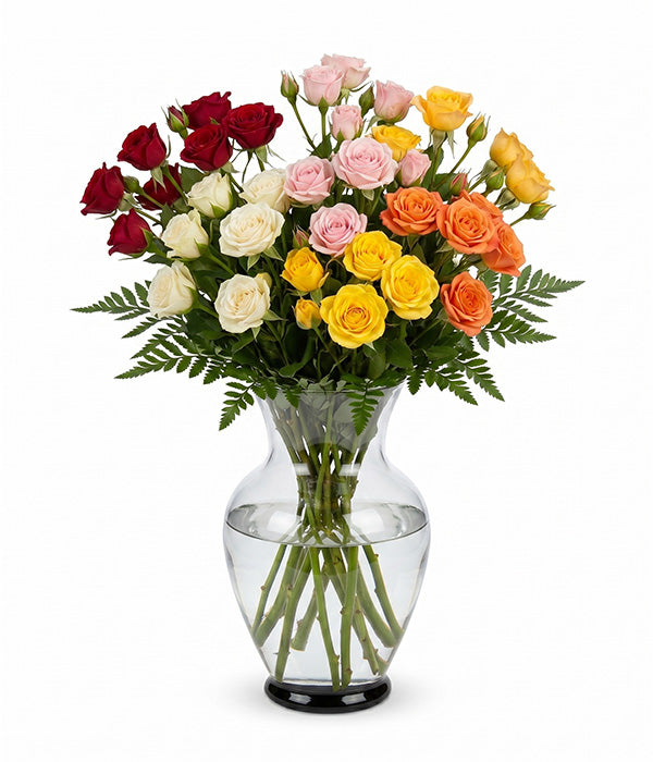 50 Blooms of Assorted Spray Roses Florist