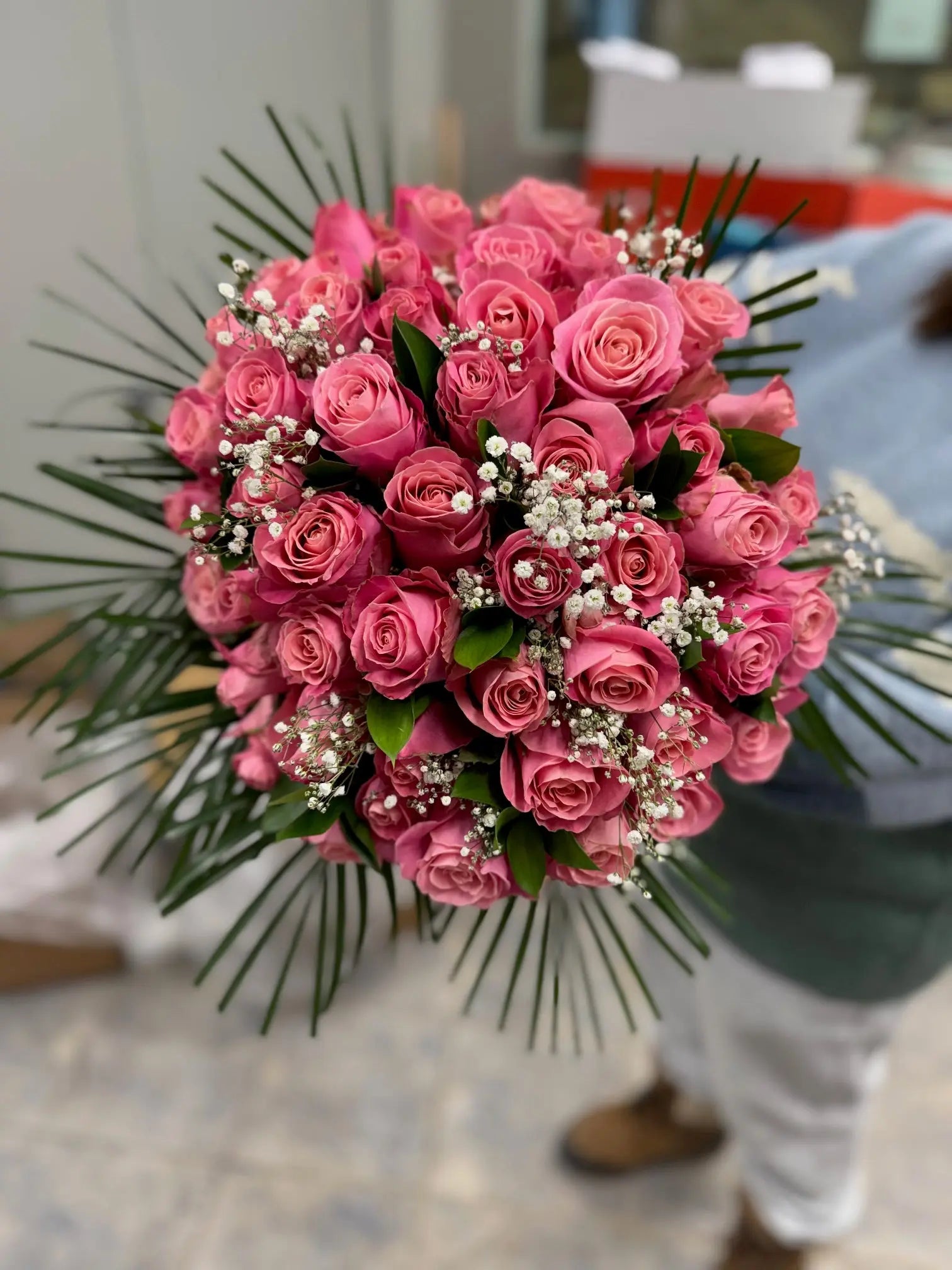 Two Dozen Long Stem Pink Roses Florist.ca