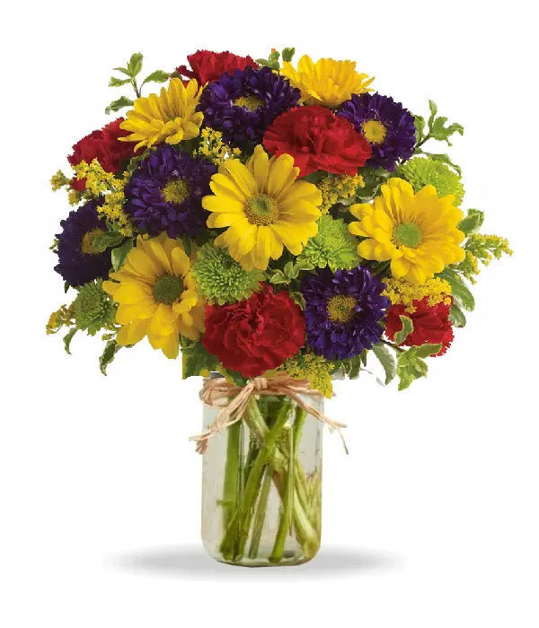 Hooray Bouquet in Mason Jar Florist.ca