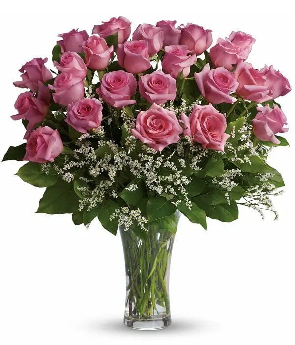 Order Two Dozen Long Stem Pink Roses Online florist.ca