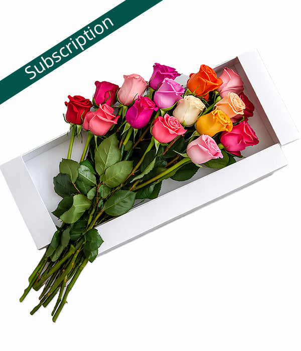 Monthly Flowers - Assorted Roses