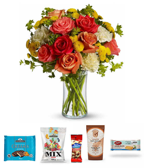 CitrusKissed Gourmet Bouquet & Treats