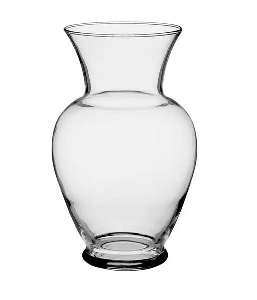 Vase en verre transparent