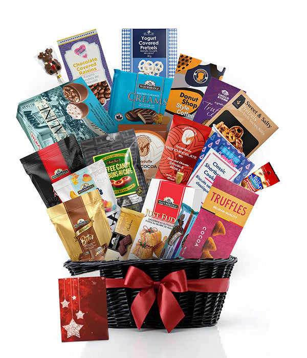 Holiday Tradition VII gift basket with treats