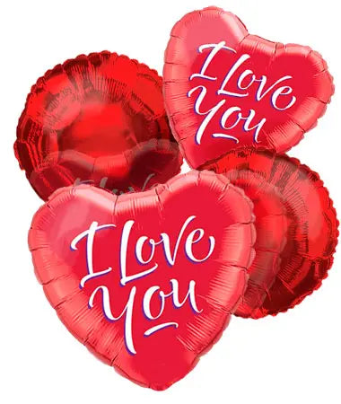 "I Love You" Balloon Bouquet (4) Florist.ca