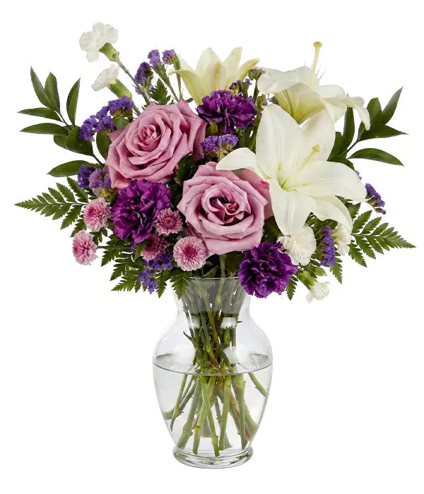 Violet & Ivory Bouquet Florist