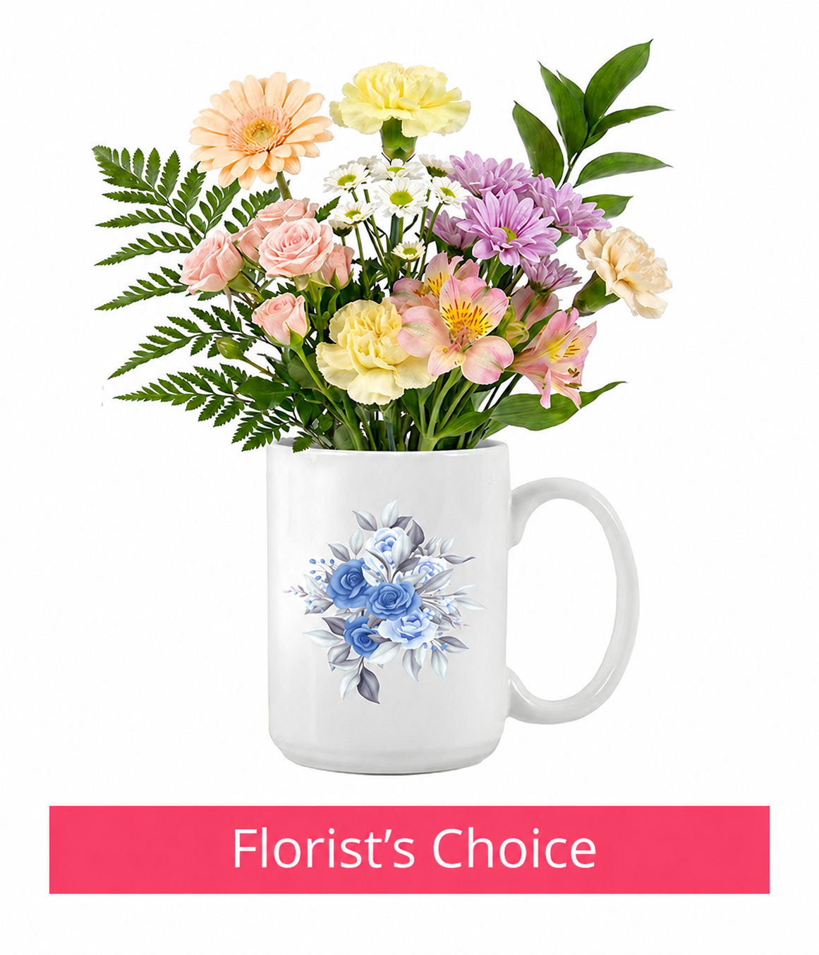 Designer Collection Floral Mug – Soft Pastels