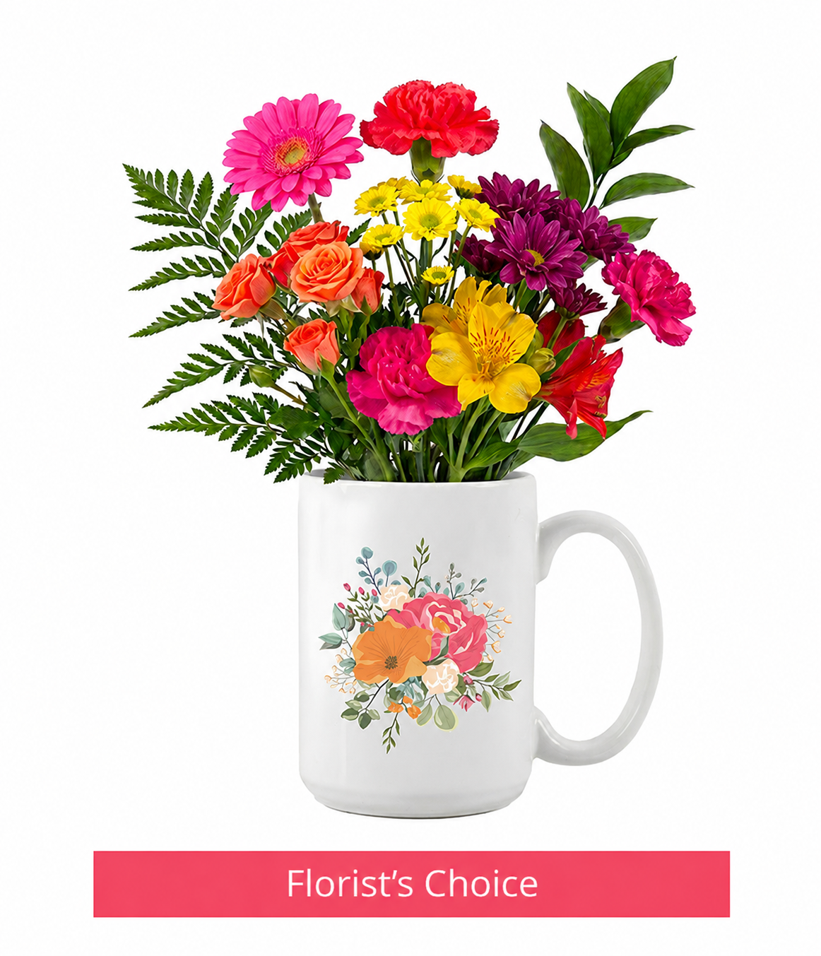 Designer Collection Floral Mug – Vibrant Colours