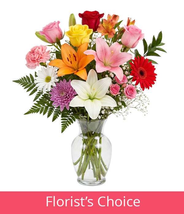 Luxury Bouquet Designer's Choice with Vase Florist
