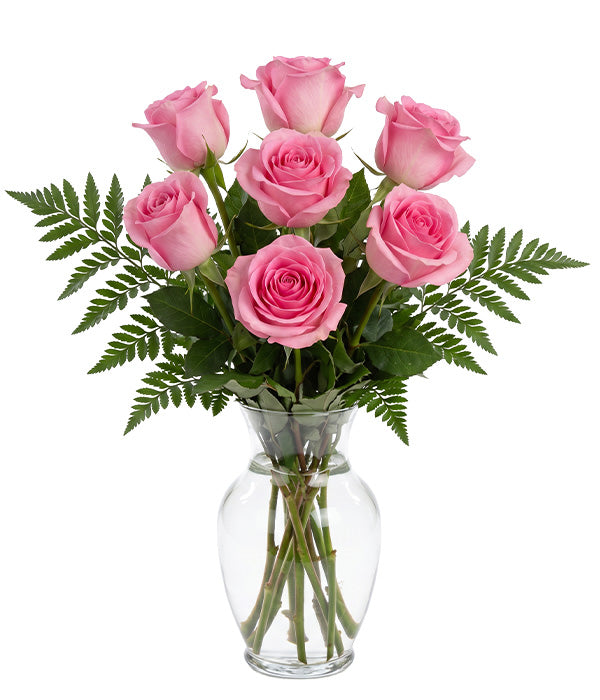 Half Dozen Pink Roses Florist