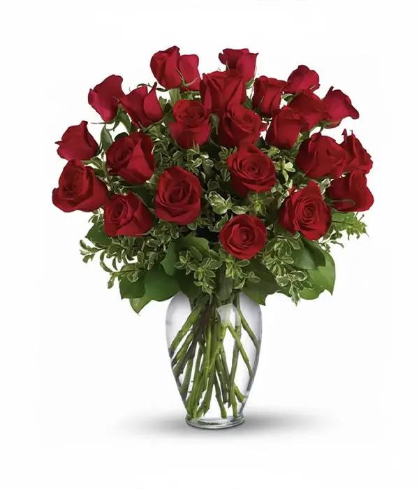 Two Dozen Long Stemmed Red Roses Florist.ca