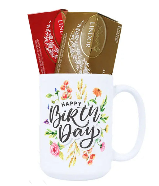 Mug d'anniversaire et Lindt