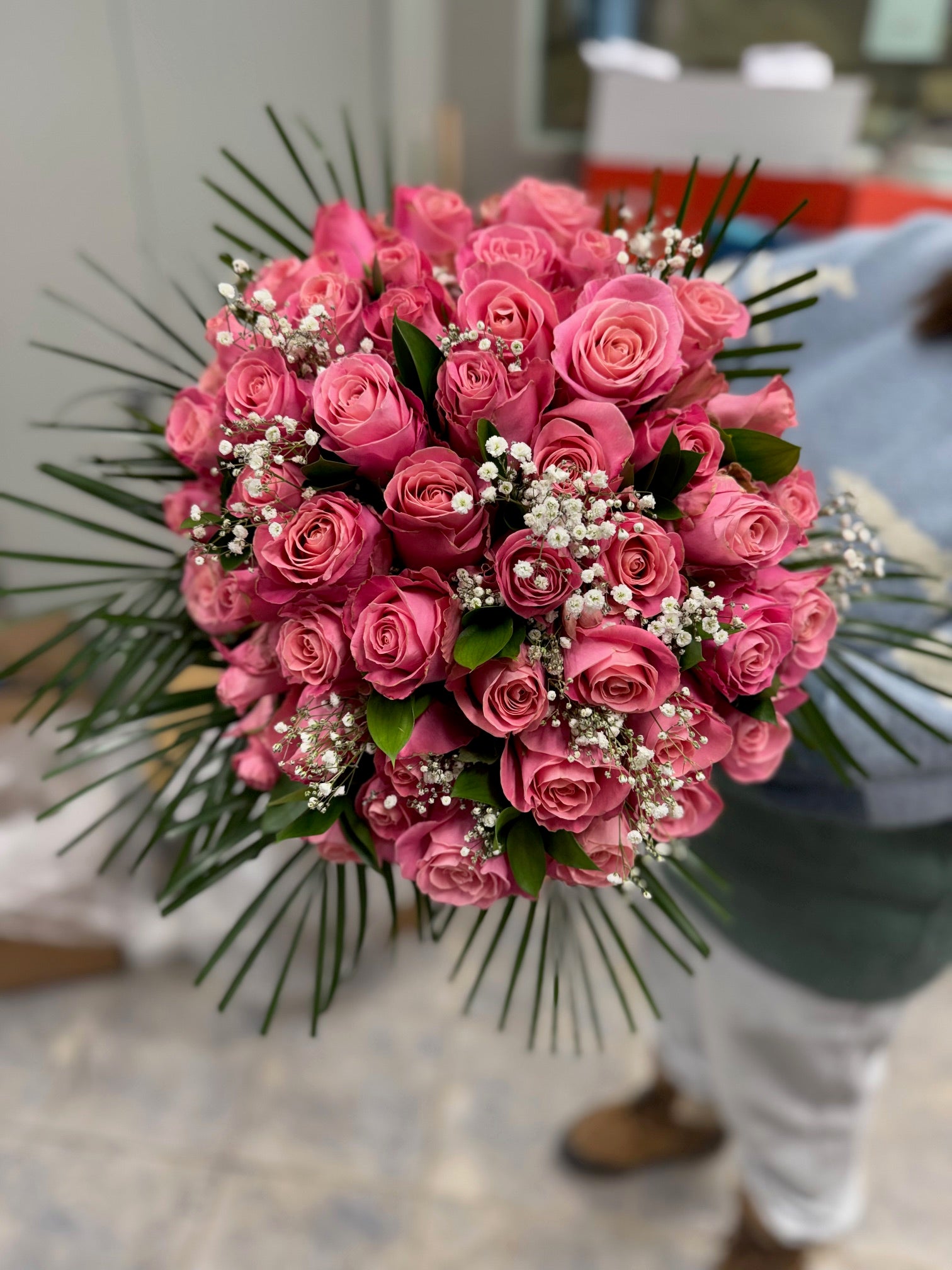 Two Dozen Long Stem Pink Roses