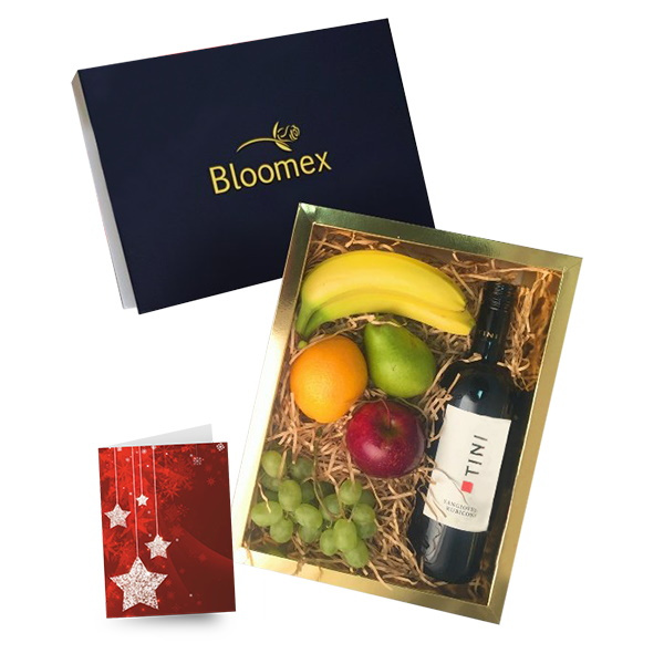 Fruit & Red Wine Gift Box 