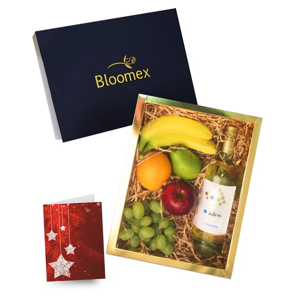 Fruit & White Wine Gift Box 