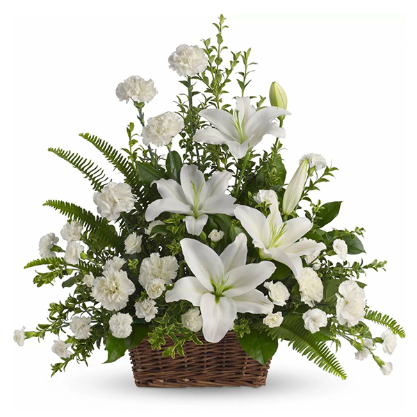 Peaceful White Lilies 